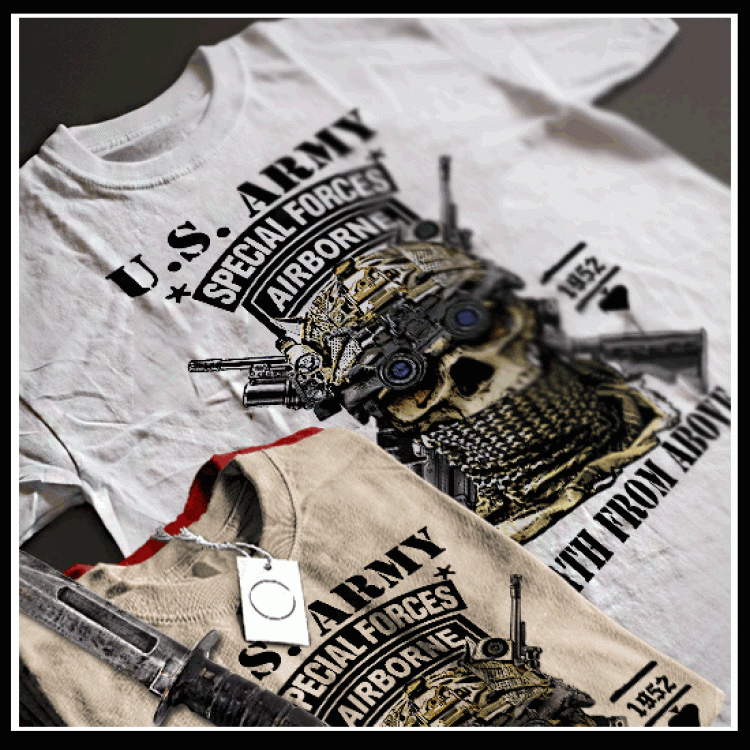 Army Special Forces Death From Above Airborne TShirt